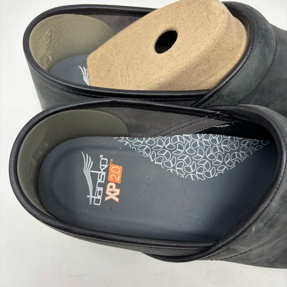 Dansko XP 2.0 Men’s Black Burnished Nubuck Clogs Size 47 - Picture 5 of 7